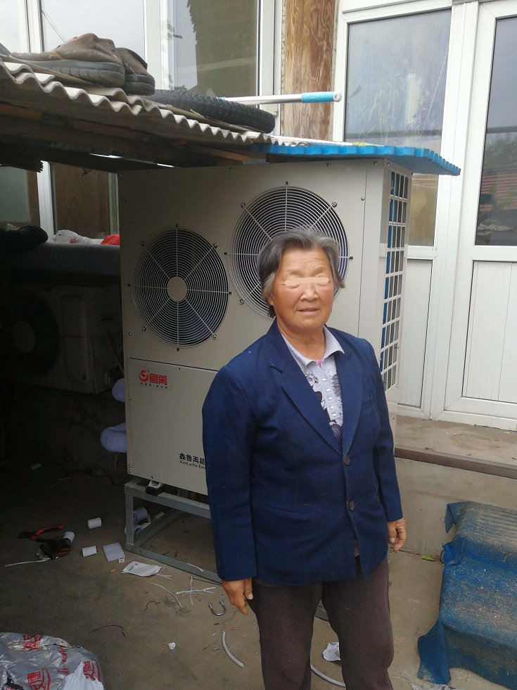 魯禹超低溫空氣源熱泵北京順義農(nóng)村煤改電*延成105平米案例