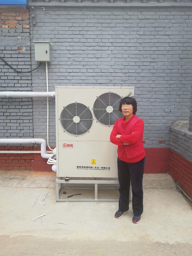 魯禹超低溫空氣源熱泵廠家北京順義區(qū)100平米*士平家煤改低溫空氣源熱泵案例