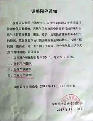欒川限天然氣通知 欒川限天然氣通知