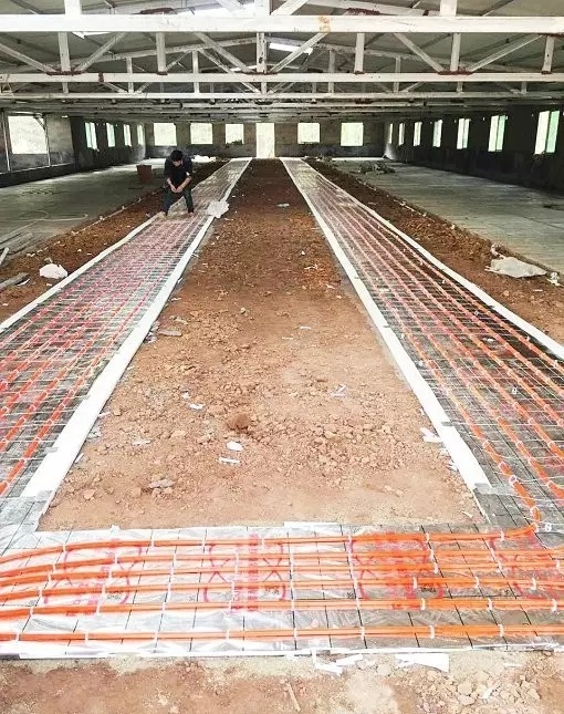 豬場空氣源熱泵地暖盤管回路 豬場空氣源熱泵地暖盤管回路